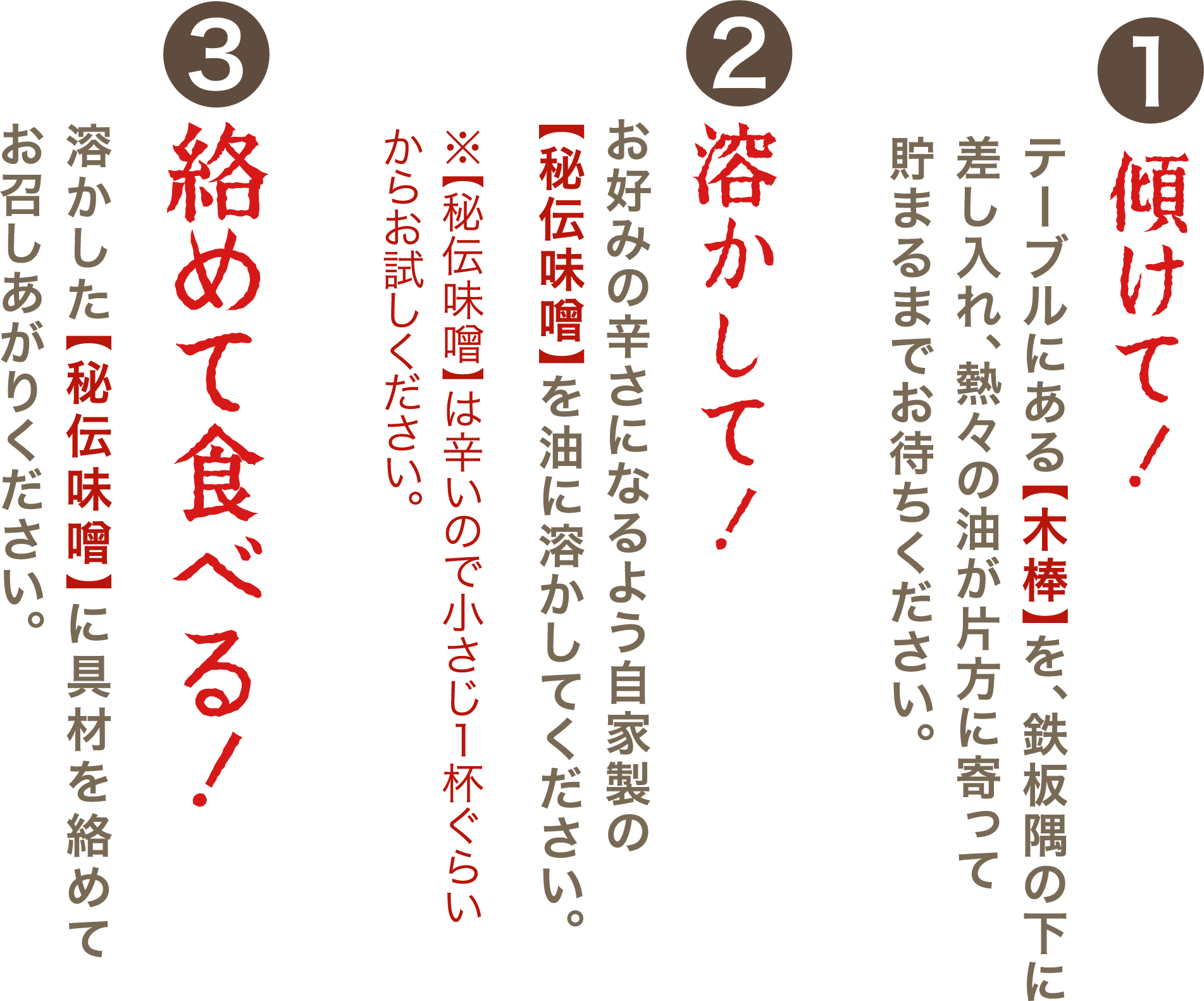 スタミナ鉄板の美味しい食べ方